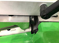 Настройка положения подающего стола