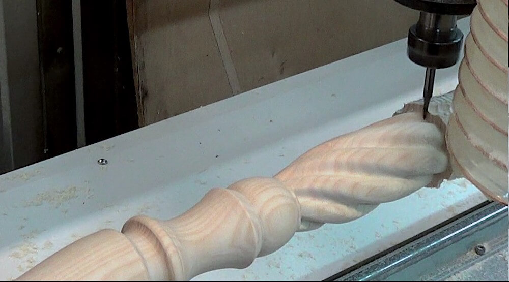 Фрезеровка балясины на Woodtec