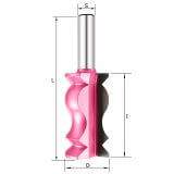 Фреза фигурная молдинговая корона D=31.75x57.1x97 S=12 PROCUT 360231P (L1-97 мм, L2-57.1 мм, D1-31.8 мм, D2-12 мм)