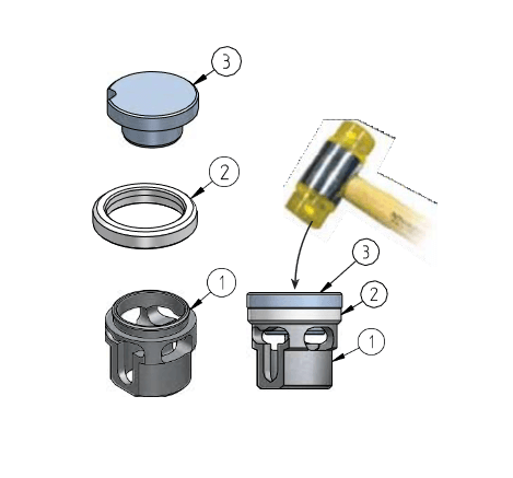 Комплект WPW BTAT0255 для замены колец на ограничителях БЕЗ ЦАРАПИН TATP130