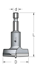 Сверло WP HMPT354 чашечное D35 L58 шестигранный хвостовик HEX1/4
