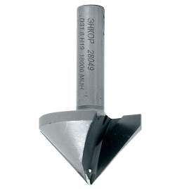 Фреза пазовая галтельная  V-обр 90° ф31,8мм, хв 8мм Энкор 28049