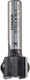 Фреза Dimar 1073015 пазовая D18x12 L44 Z2 сменные ножи хвостовик 8