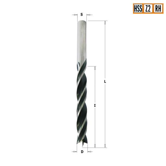 Сверло HS 14x96x151 Z=2 S=10 RH CMT 517.140.51