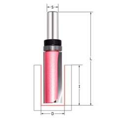 Фреза обгонная (верхний подшипник) Z=2 D=12.7x25.4x63 S=6 PROCUT 152607BP