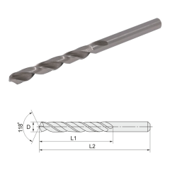 Сверло спиральное по металлу ц/х 3,4х70 мм DIN338 М2 (HSS Р6М5)45,5Rodmix 10503439070