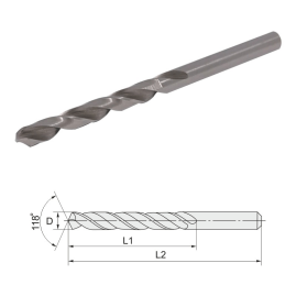 Сверло спиральное по металлу ц/х 3,4х70 мм DIN338 М2 (HSS Р6М5)45,5Rodmix 10503439070