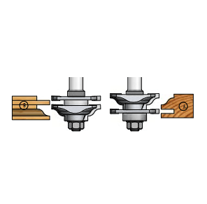 Фреза пазовая WPW NG46040 для комплектов RG мебельный фасад D46 высота 4 глубина профиля (L1- мм, L2- мм, D1-4 мм, D2- мм)