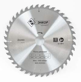 Диск пильный по дереву ф250х32 z40 Энкор 48572
