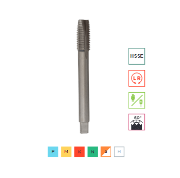 Метчик маш/руч трубный G 1/2" (HSS М2) Р6М5 1601120125