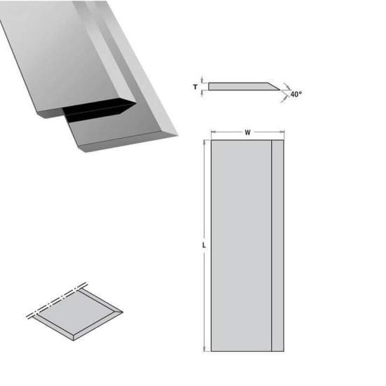 Нож строгальный 300x25x3 мм HSS 18% Woodwork 73.300.25
