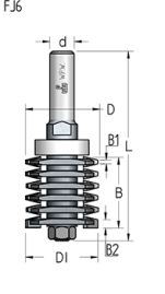 Фреза WPW FJ60002 минишип D39,5 B33 хвостовик 12