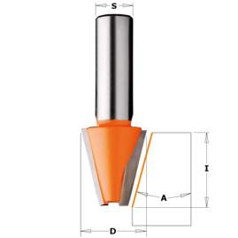 СМТ Фреза по иск.камню фаска 15гр. S=12,7 D=9,5/23x25,4