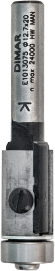 Фреза Dimar E1013075 DTECH обгонная D12,7x20 L63,5 Z сменный нож хвостовик 8 (L1-63.5 мм, L2-20 мм, D1-12.7 мм, D2-8 мм)