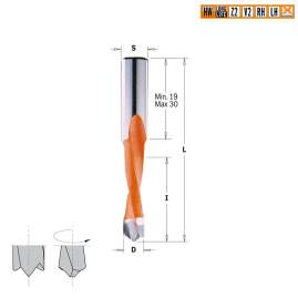 Сверло HW для присадочного станка 8x35x70 Z=2+2 S=10x30 LH CMT 311.080.42