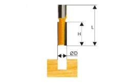 Фреза пазовая прямая ф14х20мм хв. 8мм Энкор 46014