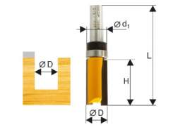 Фреза кромочная прямая ф12,7х26мм хв. 8мм Энкор 46181