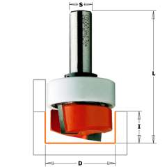 СМТ Фреза пазовая (Петли) (бреющий угол) (верх. подш.) S=12,7 D=38,1x16x70 852.504.11B
