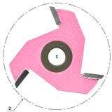 Сменные режущие диски (крепление гайкой) Z=3 D=60 i=6 S=8 PROCUT 704873P