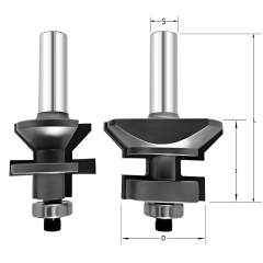 Фреза "Вагонка" (папа + мама) D=35x30x79 S=12 PROCUT 792.313530
