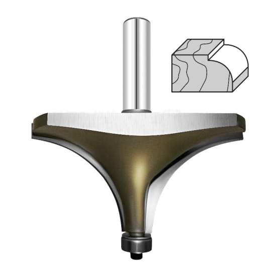 Фреза внутр.радиус  (нижн. подш.) Z=2 R=3 D=18.7x10x52 S=8 PROCUT 211.211810 (L1-52 мм, L2-10 мм, D1-18.7 мм, D2-8 мм)