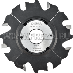 Фреза насадная Dimar 7971501 паз регулируемый 5,0-9,5x32мм D150 Z4+4 посадка 30