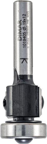 Фреза Dimar 1019405 обгонная D19x12 L57 Z сменные ножи хвостовик 8 (L1-57 мм, L2-12 мм, D1-19 мм, D2-8 мм)
