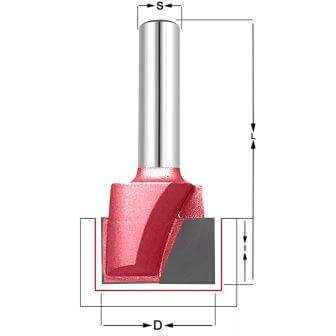 Фреза прямая для выравнивания дна Z2 D=22x12x50 S=8 PROCUT 111.2212BC (L1-50 мм, L2-12 мм, D1-22 мм, D2-8 мм)