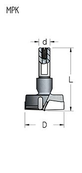 Сверло D30 чашечное WPW правое MPK3007 L56,5 присадка хвостовик 10