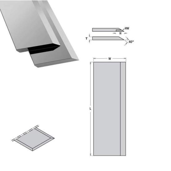 Нож строгальный 410X35X3 TCT Woodwork 71.410.35