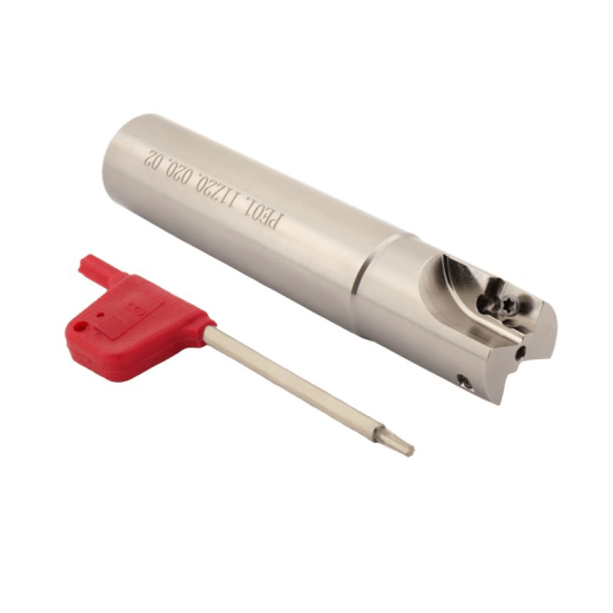 Фреза концевая со сменными твердосплавными пластинами SANT PE01.11Z20.020.02 00060457 (L1-100 мм, L2- мм, D1-20 мм, D2-20 мм)