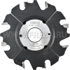 Фреза насадная Dimar 7971071 паз регулируемый 12,7-25,0x30мм D150 Z4+4 посадка 30