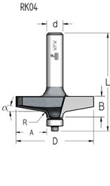 Фреза WPW RK10002 филёнка барокко D63,5 B12,7 подшипник хвостовик 12
