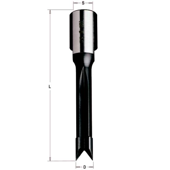 СМТ Фреза HW для долбежного станка 16xx100 Z=2 S=M12x1 RH 163.160.11 (L1-100 мм, L2- мм, D1-16 мм, D2-12 мм)