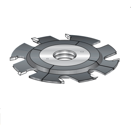 Фреза насадная Dimar 7976301 паз регулируемый 7,2-14x50мм D250 Z8+8 посадка 30 (L1- мм, L2-7.2 мм, D1-250 мм, D2-30 мм)