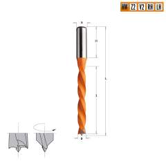 Сверло HW для присадочного станка 6x65x105 Z=2+2 S=10x30 RH CMT 372.060.11
