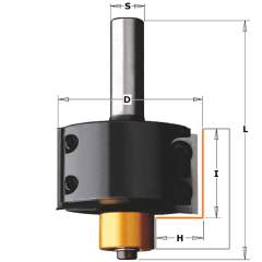 СМТ Фреза четвертная (нижн. подш.), смен.ножи HM Z2 S=12 D=50,8x28 Z2 RH 660.990.11