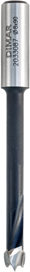 Сверло Dimar 2033087 чашечное D8 L90 хвостовик 10x30 круглый (L1-90 мм, L2- мм, D1-8 мм, D2-10 мм)