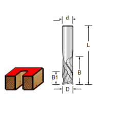 Фреза WPW SCC240805 компрессионная монолит Z2+2 D8 B25 L70 хвостовик 8