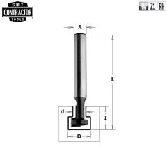 Фреза концевая CMT-contractor (Т-образный паз) S=8 D=4,8/9,5x11x48 K950-095
