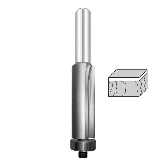 Фреза обгонная (нижн. подш.) Z=2 D=12.7x38x84 S=8 PROCUT 155.211238 (L1-84 мм, L2-38 мм, D1-12.7 мм, D2-8 мм)