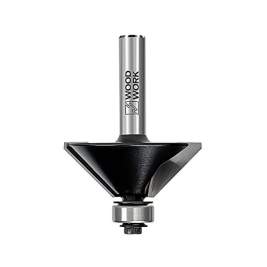 Фреза фасочная с подшипником угол=45° D=25 I=10 L=55 S=6mm Woodwork 936.2545.06