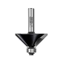 Фреза фасочная с подшипником угол=45° D=25 I=10 L=55 S=6mm Woodwork 936.2545.06