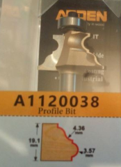 Фреза профильная Z2 R3.57/4.36 D37.8x19.1 S12 ARDEN A1120038