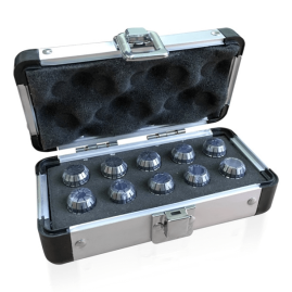 Набор цанг ER16 | DIN 6499 - 10 цанг в металлическом кейсе 752.002