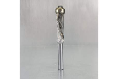 Фреза прямая алмазная Z1+1 (ниж. подшипник) D=12.7x35x80 S=8 Rotis 110.123508BB (L1-80 мм, L2-35 мм, D1-12.7 мм, D2-8 мм)