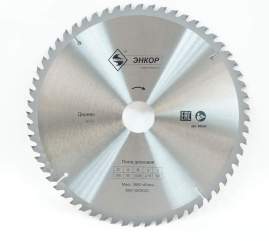 Диск пильный по дереву ф350х50 z60 Энкор 48594