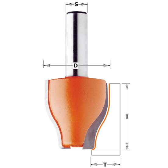 СМТ Фреза филеночная вертикальная (C) S=12,7 D=38x38 890.603.11 (L1- мм, L2-38 мм, D1-38 мм, D2-12.7 мм)