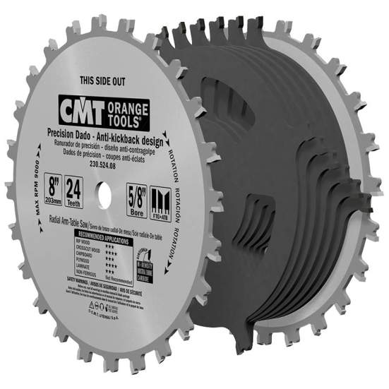 Диск пильный 200x15,87x6,35-22,23/2,5 -5° FTG+ATB Z=24 CMT 230.524.08