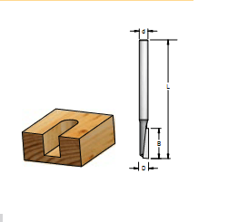 Фреза WPW PD130603 пазовая алмазная H3 монолитный резец D6 B20 хвостовик 6